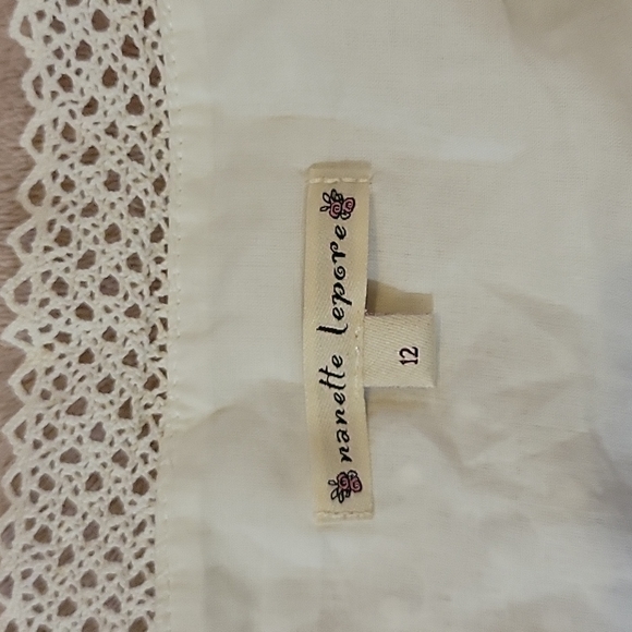 NWT Nanette Lepore Embroidered White Dress - Picture 5 of 6